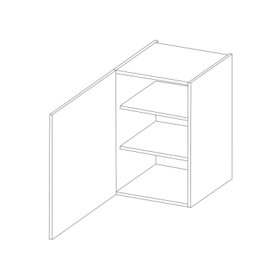 Horní kuchyňská skříňka SOPHIA - šířka 60 cm, tmavě šedá / bílá