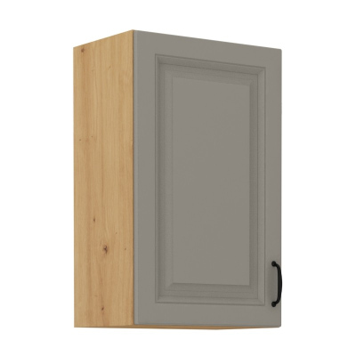 Horní kuchyňská skříňka SOPHIA - šířka 45 cm, světle šedá / dub artisan