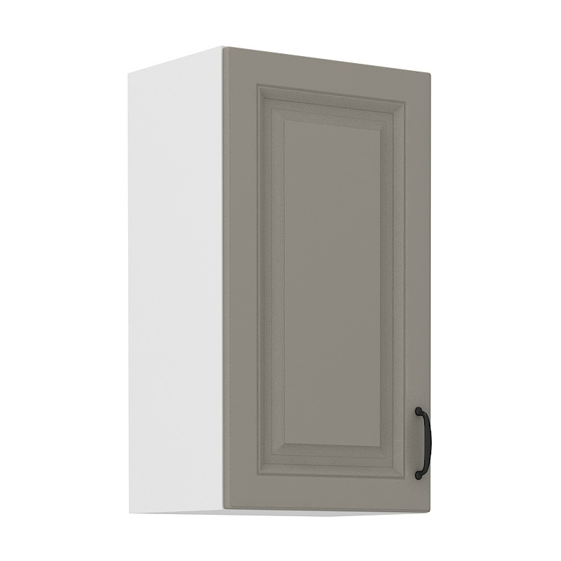 Horní kuchyňská skříňka SOPHIA - šířka 40 cm, světle šedá / bílá
