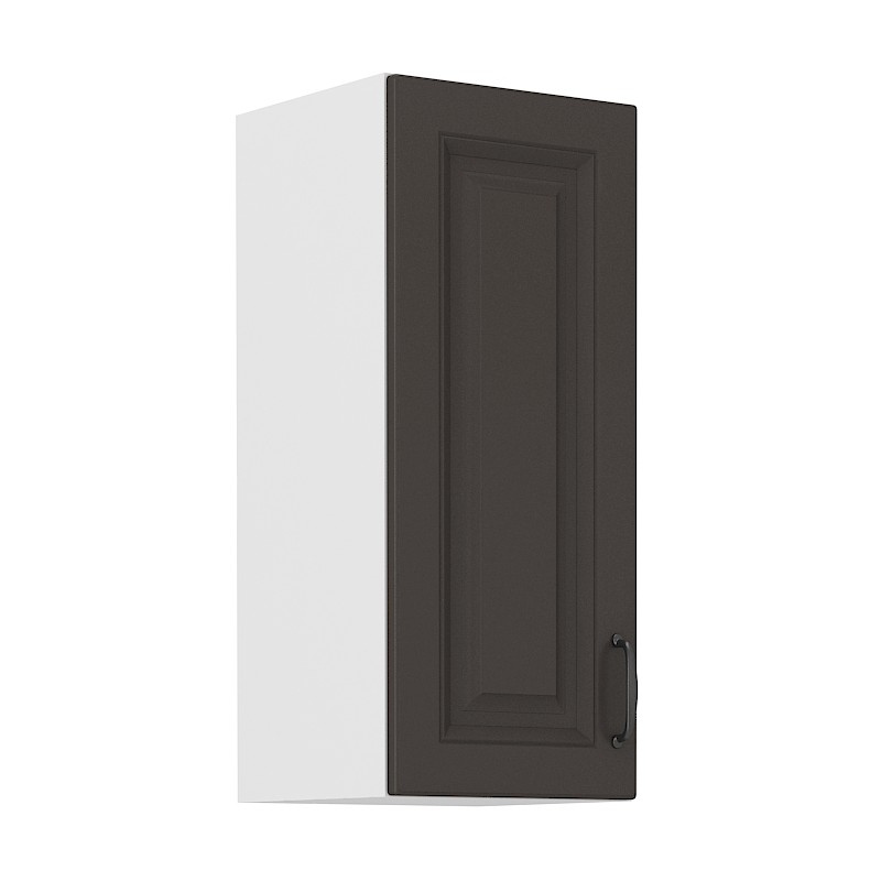 Horní kuchyňská skříňka SOPHIA - šířka 30 cm, tmavě šedá / bílá