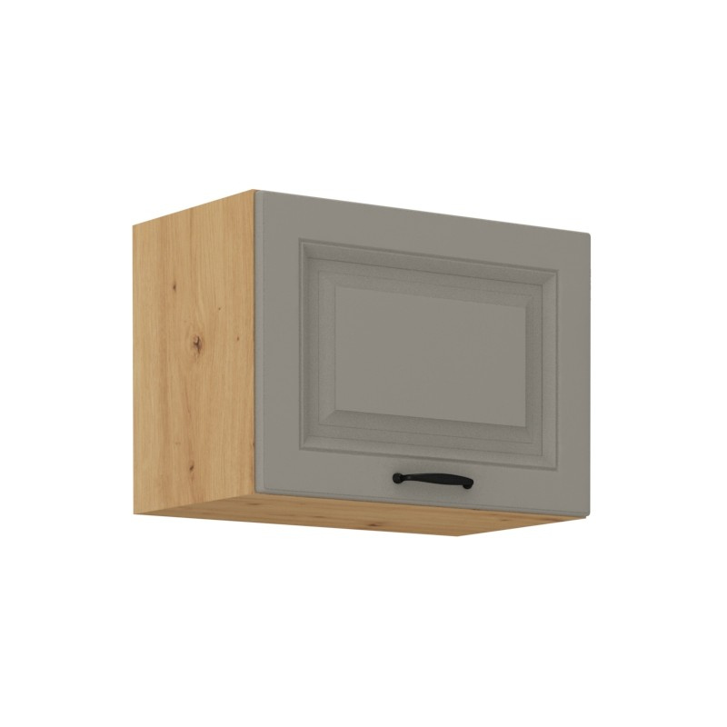 Digestořová skříňka SOPHIA - šířka 50 cm, světle šedá / dub artisan