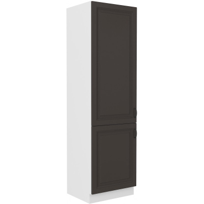 Skříň na vestavnou lednici SOPHIA - šířka 60 cm, tmavě šedá / bílá