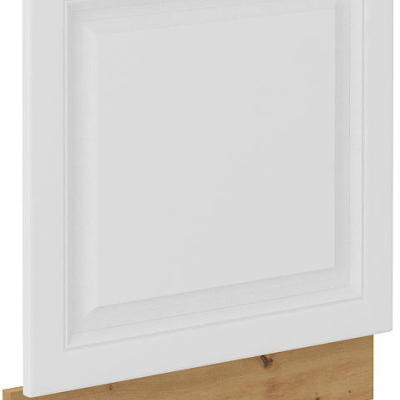 Dvířka pro vestavnou myčku SOPHIA - 60x57 cm, bílá / dub artisan