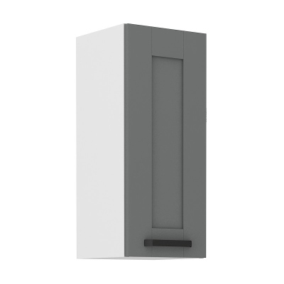 Horní kuchyňská skříňka LAILI - šířka 30 cm, šedá / bílá