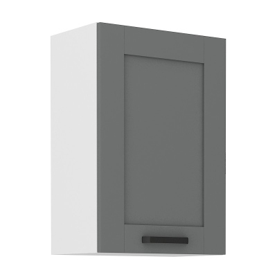 Horní kuchyňská skříňka LAILI - šířka 50 cm, šedá / bílá