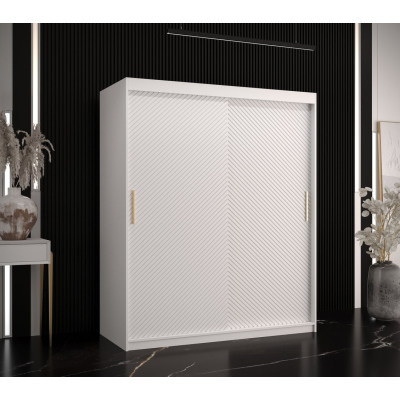 Skříň s posuvnými dveřmi PAOLA - šířka 150 cm, bílá