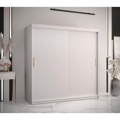 Skříň s posuvnými dveřmi PAOLA - šířka 180 cm, bílá