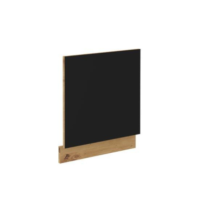 Dvířka pro vestavnou myčku MALILA - 570x596 cm, černá / dub artisan