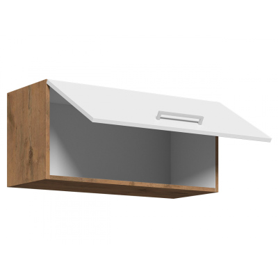 Digestořová skříňka VANYA - šířka 80 cm, matera / dub lancelot