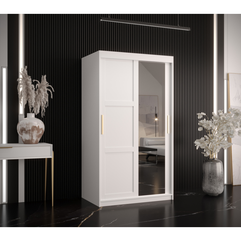 Šatní skříň RAISA 2 - šířka 100 cm, bílá