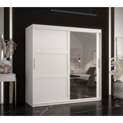 Šatní skříň RAISA 2 - šířka 180 cm, bílá