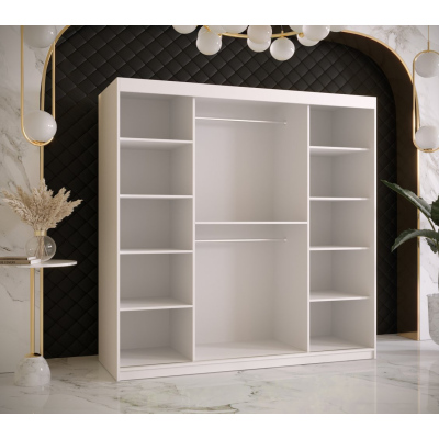 Šatní skříň s posuvnými dveřmi SUZAN 3 - šířka 180 cm, bílá