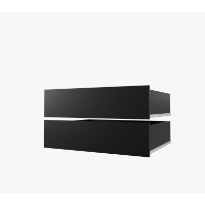 Šatní skříň SAGA 2 - šířka 250 cm, černá