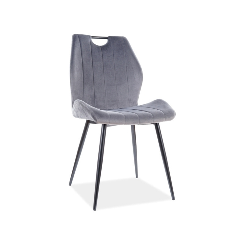 Čalouněná židle ANIKA - šedá