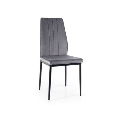 Čalouněná židle BRITA - šedá / černá