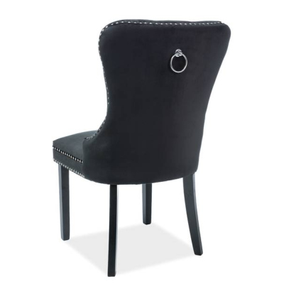 Čalouněná židle CHANTAL - černá