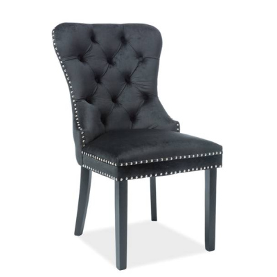 Čalouněná židle CHANTAL - černá