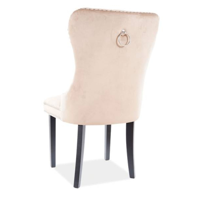 Čalouněná židle CHANTAL - béžová / černá