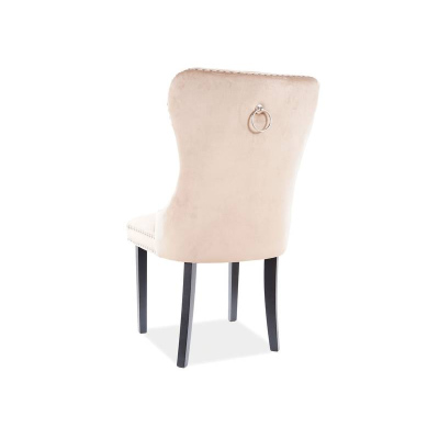 Čalouněná židle CHANTAL - béžová / černá