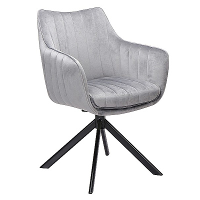 Otočná židle OTO 1 - šedá / černá