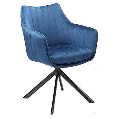 Otočná židle OTO 1 - modrá / černá