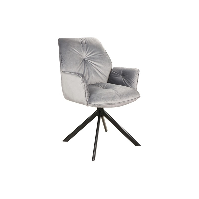 Otočná židle JADRANA 2 - šedá / černá