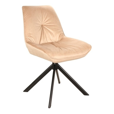 Otočná židle JADRANA 1 - béžová / černá