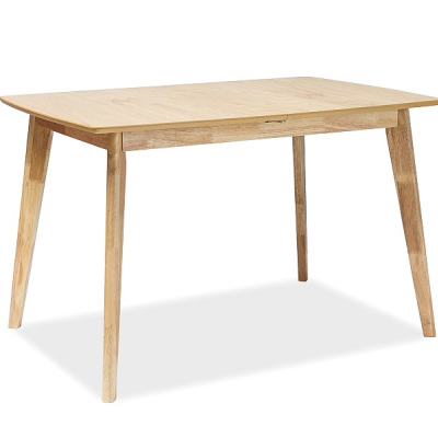 Rozkládací jídelní stůl PAVOL - 120x80 cm, dub