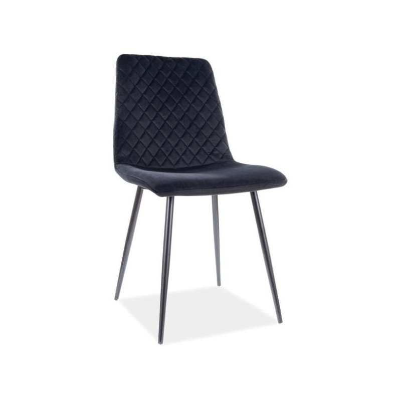 Čalouněná jídelní židle TEONA - černá