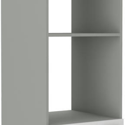 Skříň na vestavné spotřebiče ULLERIKE - šířka 60 cm, bílá / šedá