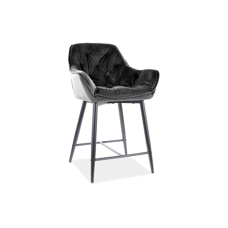 Malá barová židle LUSINE - černá