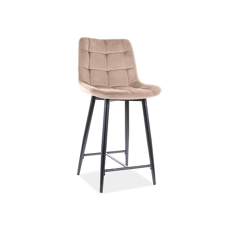 Malá barová židle LYA - béžová / černá