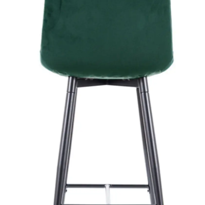 Malá barová židle LYA - zelená / černá