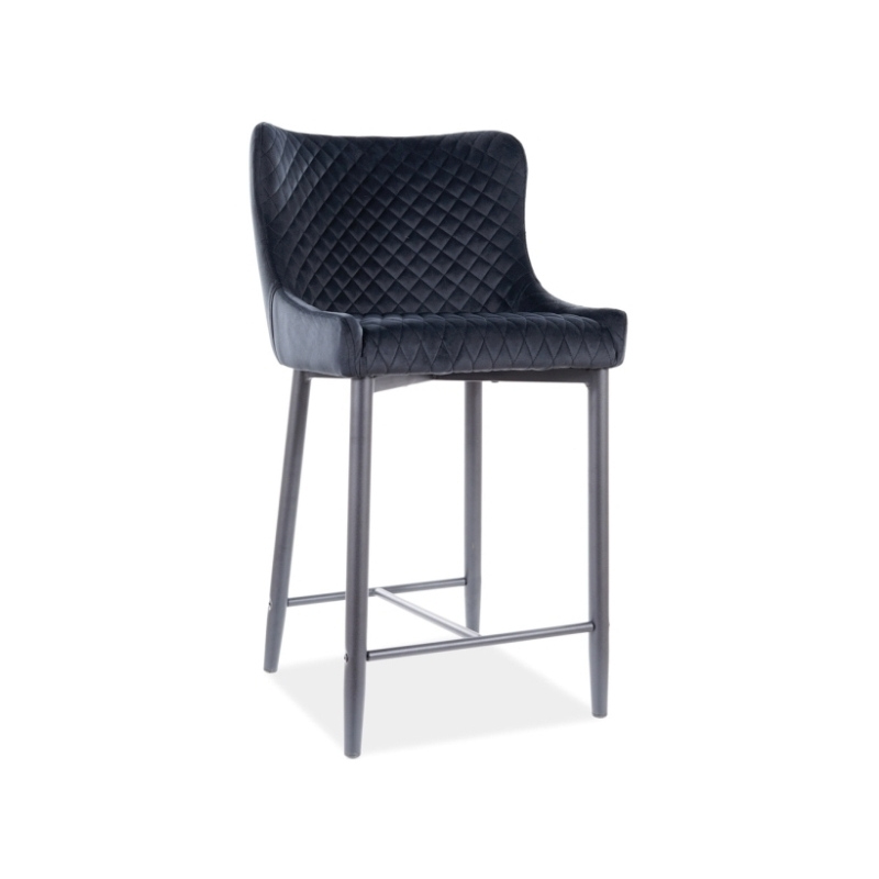 Malá barová židle MELANIA - černá