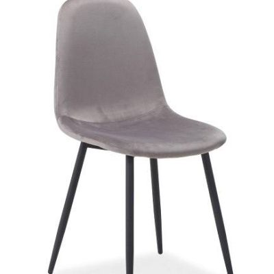 Čalouněná židle FRESIA - černá / šedá