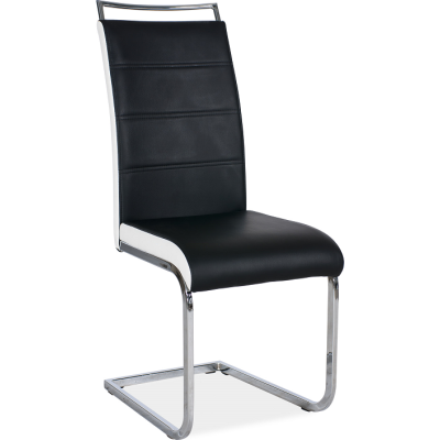Čalouněná jídelní židle TALITA 1 - chrom / černá