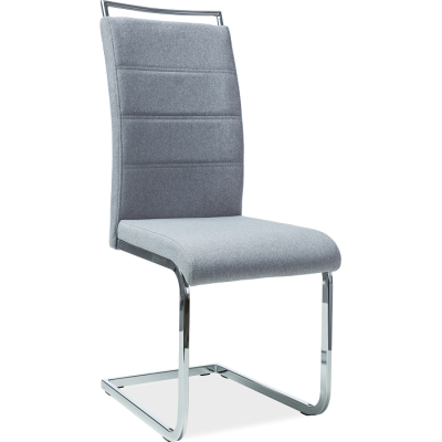 Čalouněná jídelní židle TALITA 2 - chrom / šedá