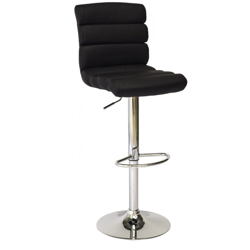Čalouněná barová židle KRISTA - černá