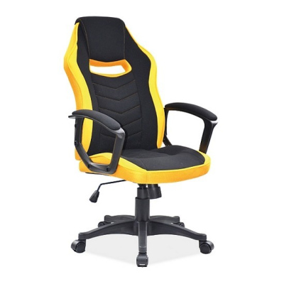 Kancelářská židle ELIDA - černá / žlutá