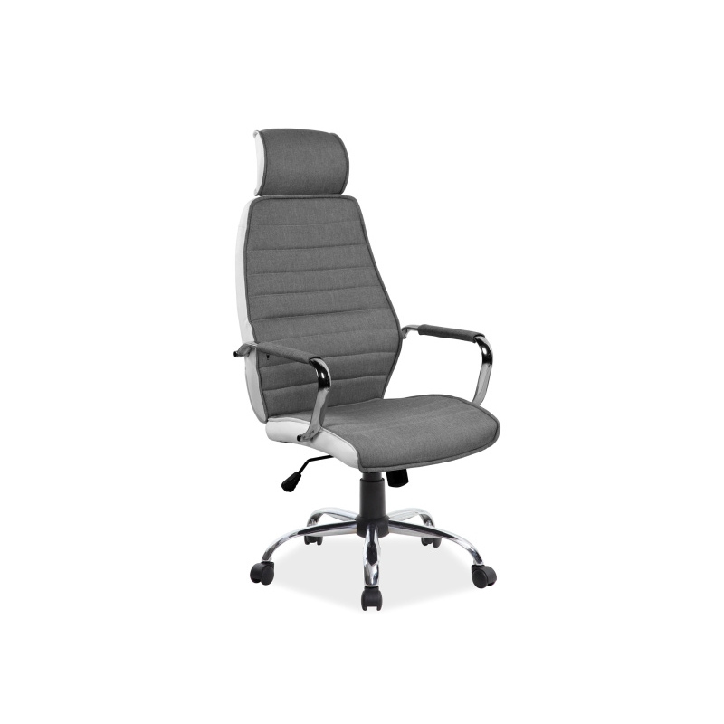 Kancelářská židle EDMUNDA - šedá / bílá