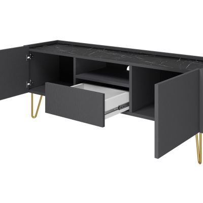 Televizní stolek WING - černý