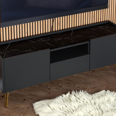 Televizní stolek WING - černý