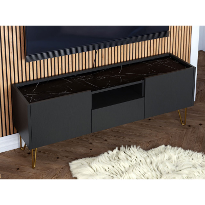 Televizní stolek WING - černý