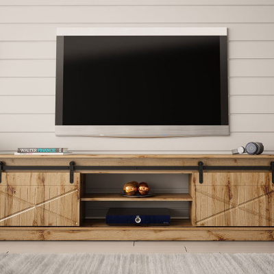 Televizní stolek MITSUKO - dub wotan