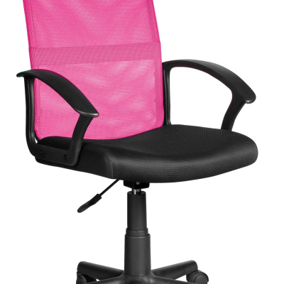 Otočná židle RALICA - růžová / černá