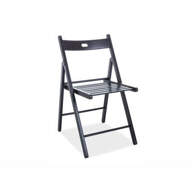 Skládací jídelní židle JAKUBKA - černá