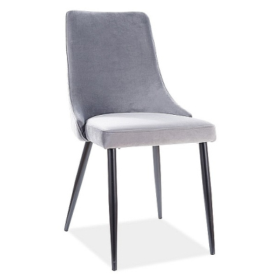 Čalouněná židle LOTKA 2 - černá / šedá