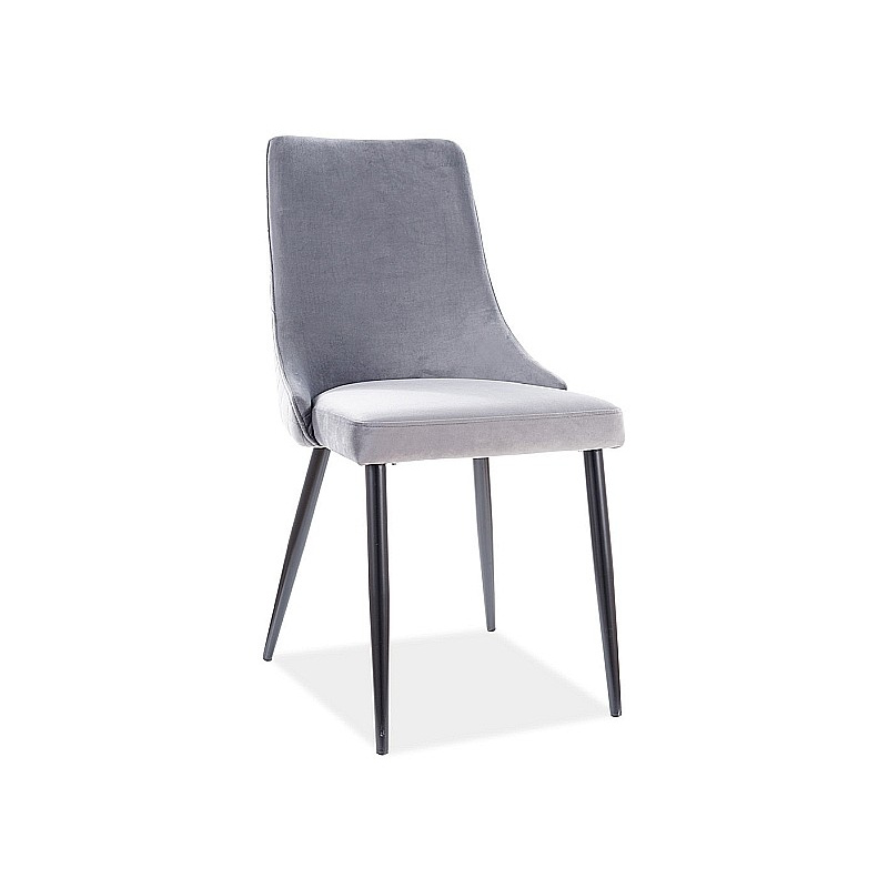 Čalouněná židle LOTKA 2 - černá / šedá