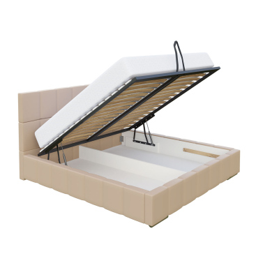 Čalouněná manželská postel 180x200 ZANDRA - růžová