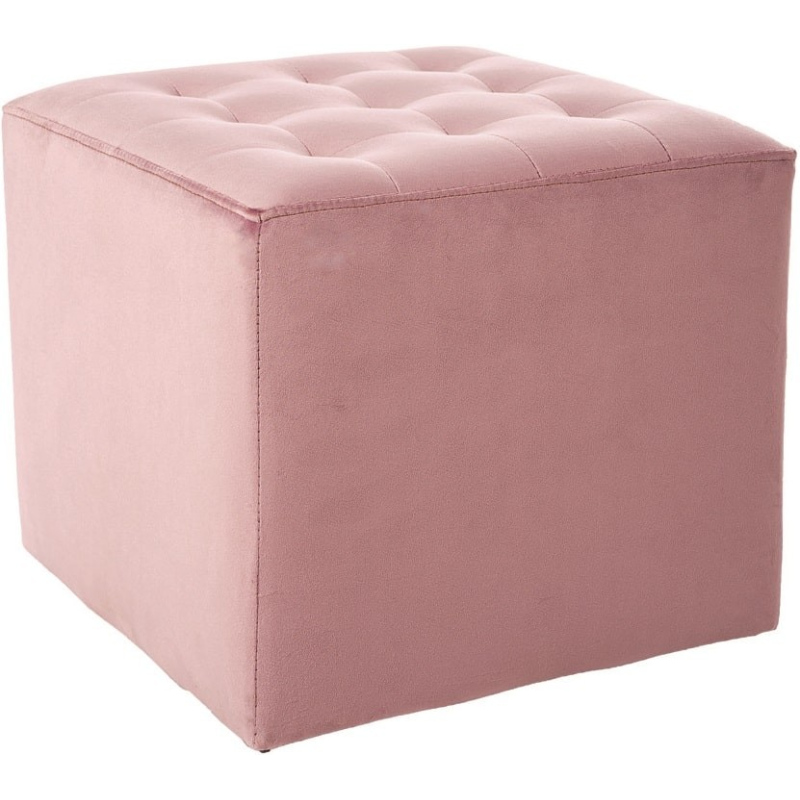 Čalouněný taburet ALFONS - růžový